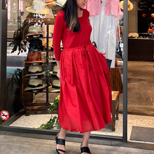Load image into Gallery viewer, H+ by Hannoh Wessel/Red dress(Size:38)