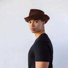Load image into Gallery viewer, Reinhard Plank/Felt Hat (Black/Brown)