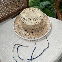 Load image into Gallery viewer, 日本設計師草帽/Boater straw hat (Black/White)