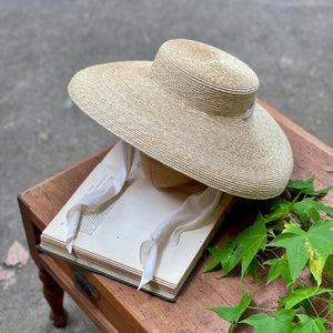 日本設計師草帽/Wide brim straw hat (Natural/Beige)