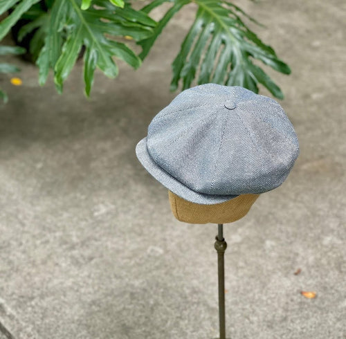 Borsalino/Blue Newsboy cap