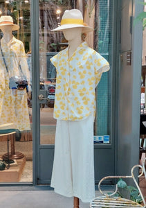 H+ by Hannoh Wessel/Yellow flower shirt(#38)