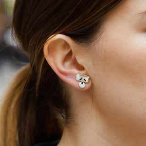 Cecile Boccara/White resin earrings