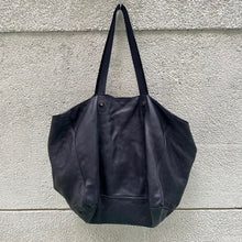 Load image into Gallery viewer, Delle Cose/Black Calf Tote Bag
