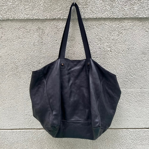 Delle Cose/Black Calf Tote Bag
