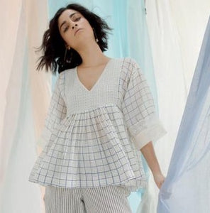 ITR/Cotton Peasant Top