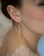 Load image into Gallery viewer, Cecile Boccara/Golden crystal earrings