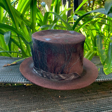 Load image into Gallery viewer, Move/Dark Brown Top Hat (thin feather)