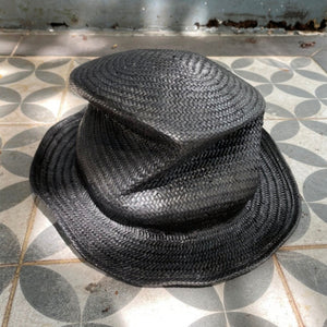 Move/Black woven top hat - OBEIOBEI
