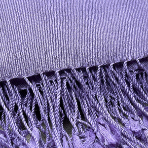 德國Codello/Cashmere Silk Scarf (Grey Green/Purple) - OBEIOBEI