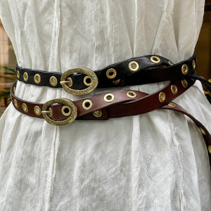 Campomaggi/Leather Belt (Black/Brown) - OBEIOBEI