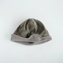 Load image into Gallery viewer, 日本設計師帽款/Two-ways Knitting Cap (Black/Grey) - OBEIOBEI