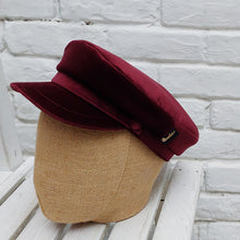 Load image into Gallery viewer, Borsalino/Red Velvet Sailor Cap - OBEIOBEI