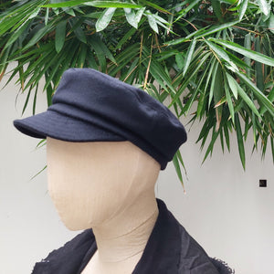 日本設計師帽款/Soft Wool Sailor Cap (Black/Navy/Beige) - OBEIOBEI