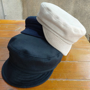 日本設計師帽款/Soft Wool Sailor Cap (Black/Navy/Beige) - OBEIOBEI