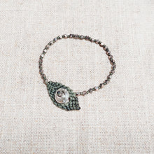 Load image into Gallery viewer, ISHI/Silver Bracelet (Black/Green) - OBEIOBEI