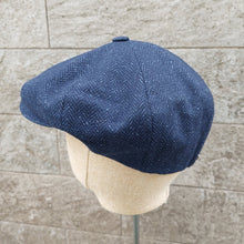 Load image into Gallery viewer, Doria/Navy Newsboy Cap - OBEIOBEI