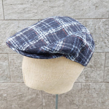 Load image into Gallery viewer, Doria/Check Wool Flat Cap - OBEIOBEI