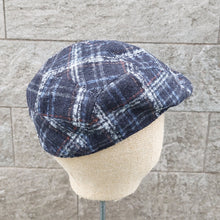 Load image into Gallery viewer, Doria/Check Wool Flat Cap - OBEIOBEI