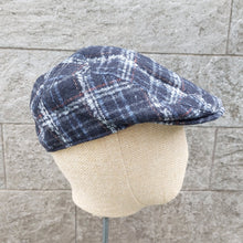 Load image into Gallery viewer, Doria/Check Wool Flat Cap - OBEIOBEI