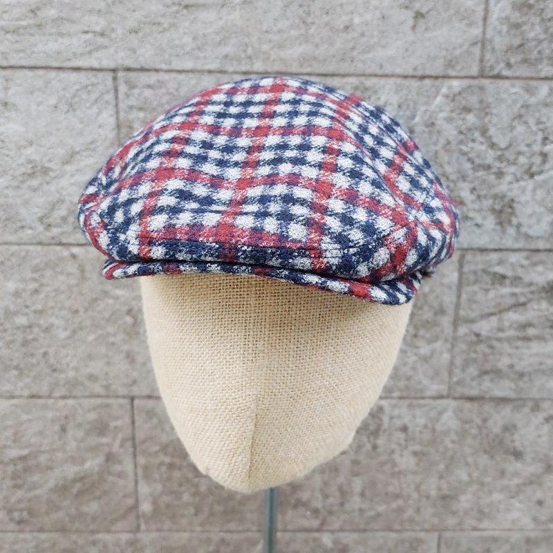 Doria/Red Check Flat Cap - OBEIOBEI