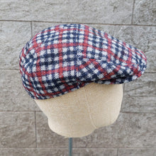 Load image into Gallery viewer, Doria/Red Check Flat Cap - OBEIOBEI