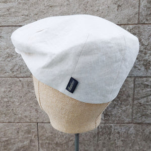 Borsalino/Linen Cap-Cream - OBEIOBEI