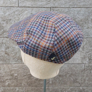 Borsalino/Brown Houndstooth Cap - OBEIOBEI