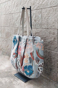 Jamin Puech/Gray sequin embroidery handbag - OBEIOBEI