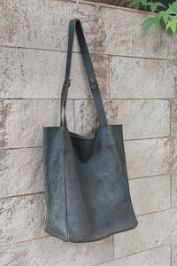 Daniele Basta/Black tote bag - OBEIOBEI