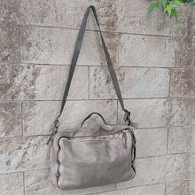 Load image into Gallery viewer, Delle Cose/Gray Calf Leather Laptop Bag - OBEIOBEI