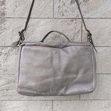 Load image into Gallery viewer, Delle Cose/Gray Calf Leather Laptop Bag - OBEIOBEI