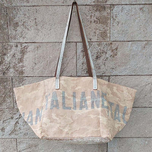Delle Cose/Coated Canvas Tote bag - OBEIOBEI