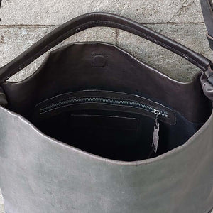 Delle Cose/Brown Horse Leather Shoulder Bag - OBEIOBEI
