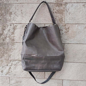 Delle Cose/Brown Horse Leather Shoulder Bag - OBEIOBEI