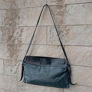 Delle Cose/Black Nylon Handbag - OBEIOBEI