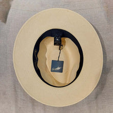 Load image into Gallery viewer, Borsalino/Medium Brim Panama Hat - Leather Trim - OBEIOBEI