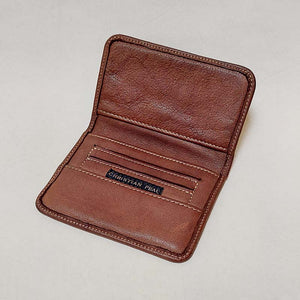 Christian Peau/Leather Cardcase (Black/Brown) - OBEIOBEI