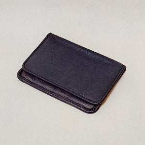 Christian Peau/Leather Cardcase (Black/Brown) - OBEIOBEI