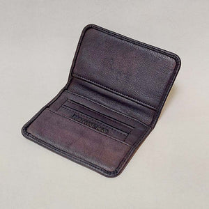 Christian Peau/Leather Cardcase (Black/Brown) - OBEIOBEI