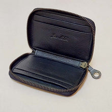 Load image into Gallery viewer, Jas M.B./Black Leather Card Holder - OBEIOBEI