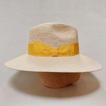 Load image into Gallery viewer, Borsalino/Wild Brim Lady Hat - Yellow Ribbon - OBEIOBEI