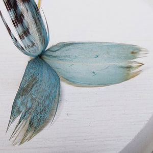 Cecilie Boccara/Light blue feather earrings - OBEIOBEI