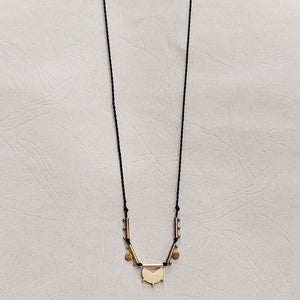 Polder/Black Pendant Necklace - OBEIOBEI