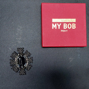 My BOB/Black Crystal Brooch - OBEIOBEI