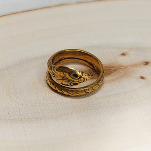 Cooperative de Creation/Brass Snake Ring - OBEIOBEI
