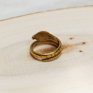 Cooperative de Creation/Brass Snake Ring - OBEIOBEI