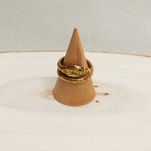 Load image into Gallery viewer, Cooperative de Creation/Brass Snake Ring - OBEIOBEI