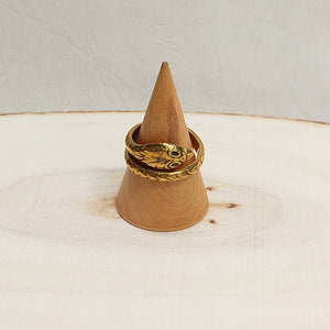 Cooperative de Creation/Brass Snake Ring - OBEIOBEI