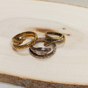 Cooperative de Creation/Brass Snake Ring - OBEIOBEI